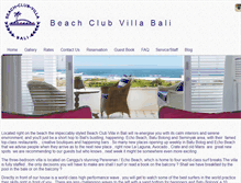 Tablet Screenshot of beachclubvillabali.com